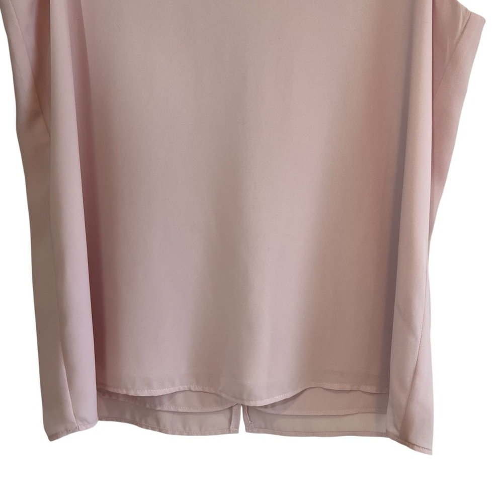 Babaton sleeveless Maddox blouse light pink with cut outs L excellent condition - Picture 6 of 12